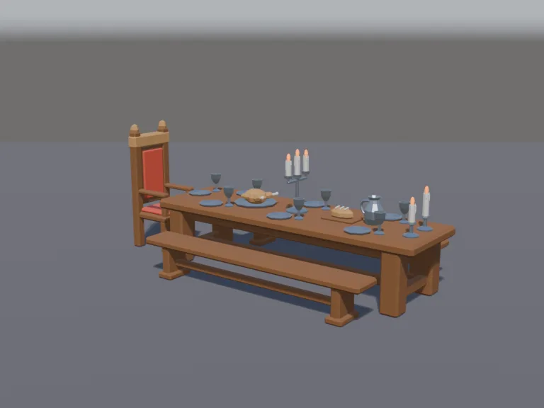 Medieval Feast Table, view 2