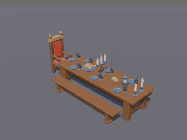 Medieval Feast Table, view 3
