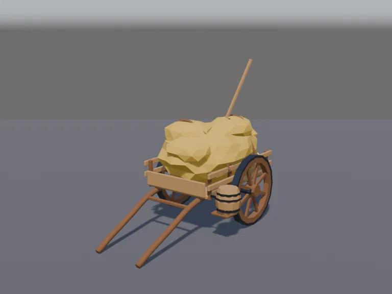 Medieval Hay Cart, view 2