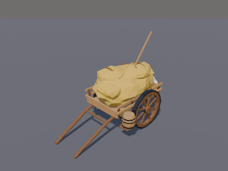 Medieval Hay Cart, view 3