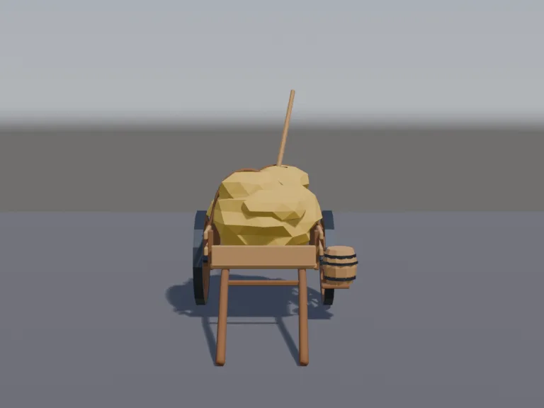 Medieval Hay Cart, view 4