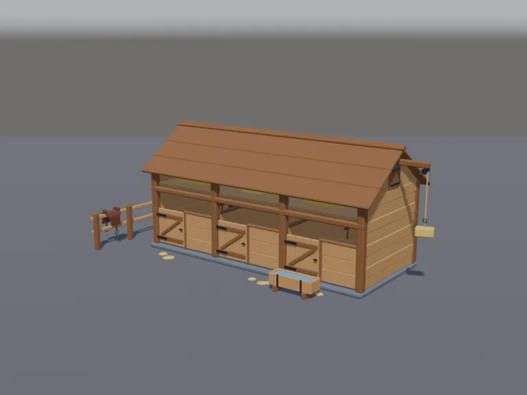 Medieval Horse Stable, view 2