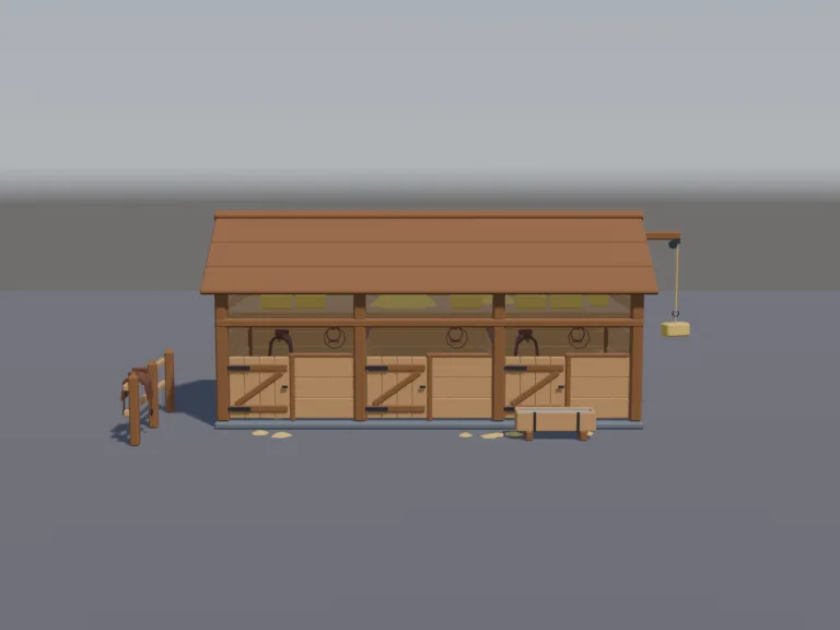 Medieval Horse Stable, view 4