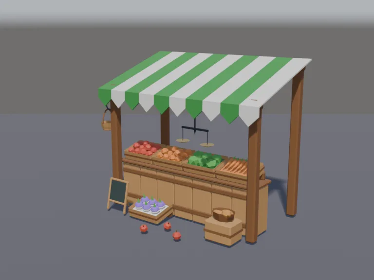 Medieval Produce Stall, view 2