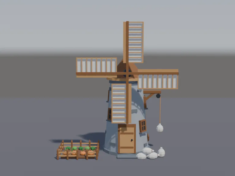 Medieval Stone Windmill, view 3