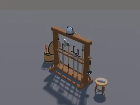Medieval Weapon Rack