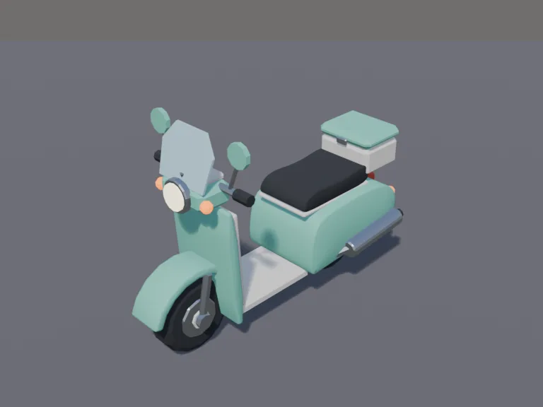 Mint Motor Scooter, view 3