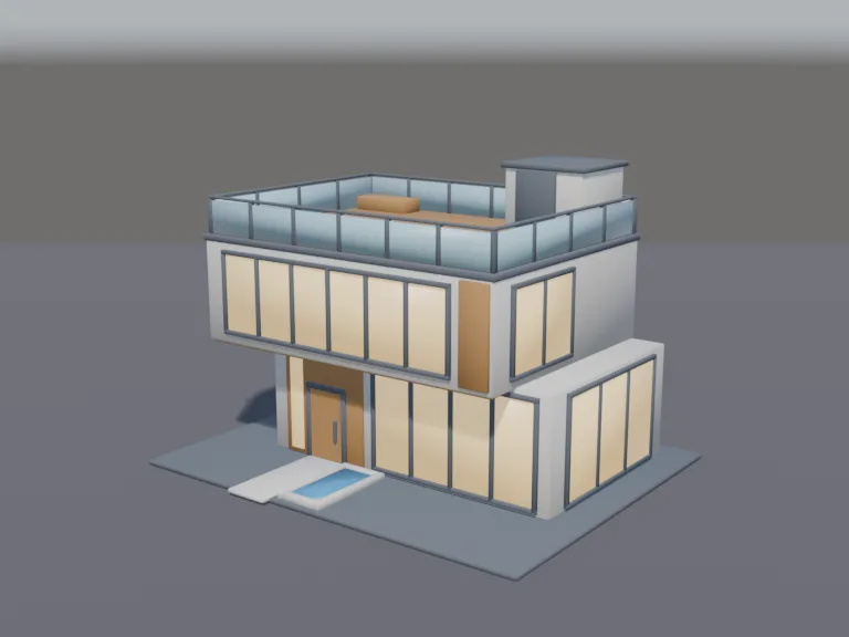 Modern Flat-Roof Villa, view 2