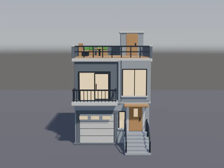 Modern Grey Townhome, view 4