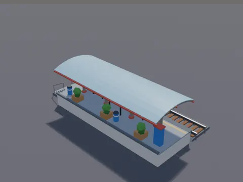 Modern Train Platform