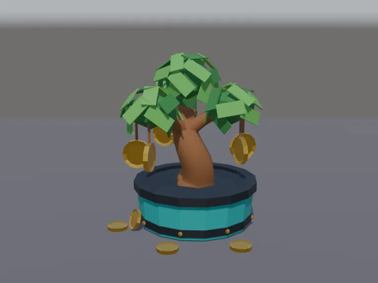 Money Tree Planter, view 2