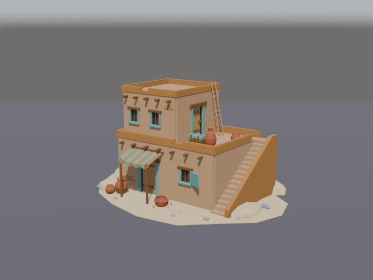 Mud-Brick Desert House, view 2