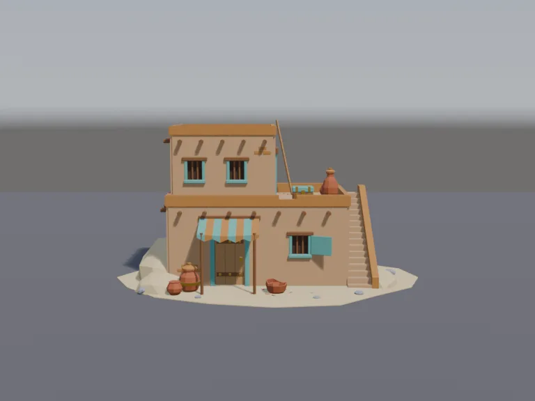 Mud-Brick Desert House, view 3