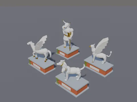 Myth Creature Statues