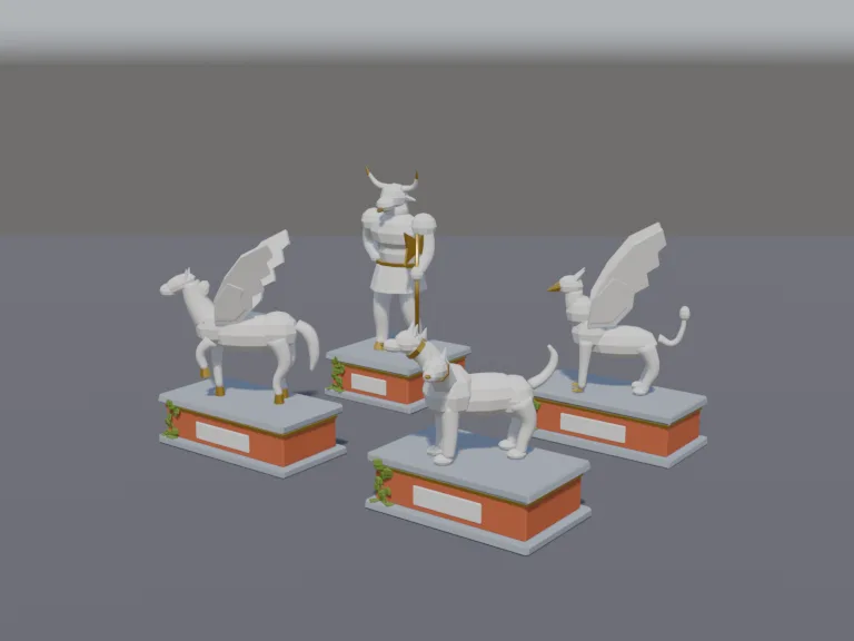 Myth Creature Statues, view 2