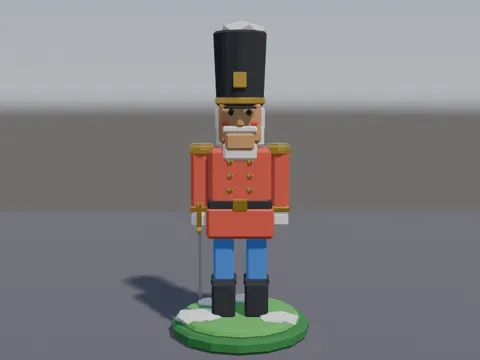 Nutcracker Soldier Statue