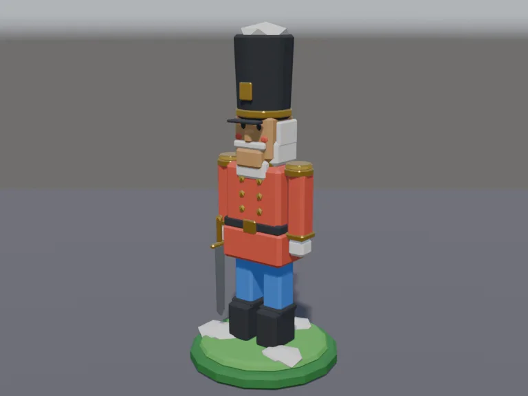 Nutcracker Soldier Statue, view 2