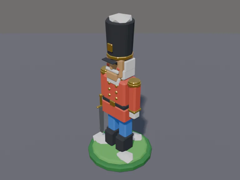Nutcracker Soldier Statue, view 3