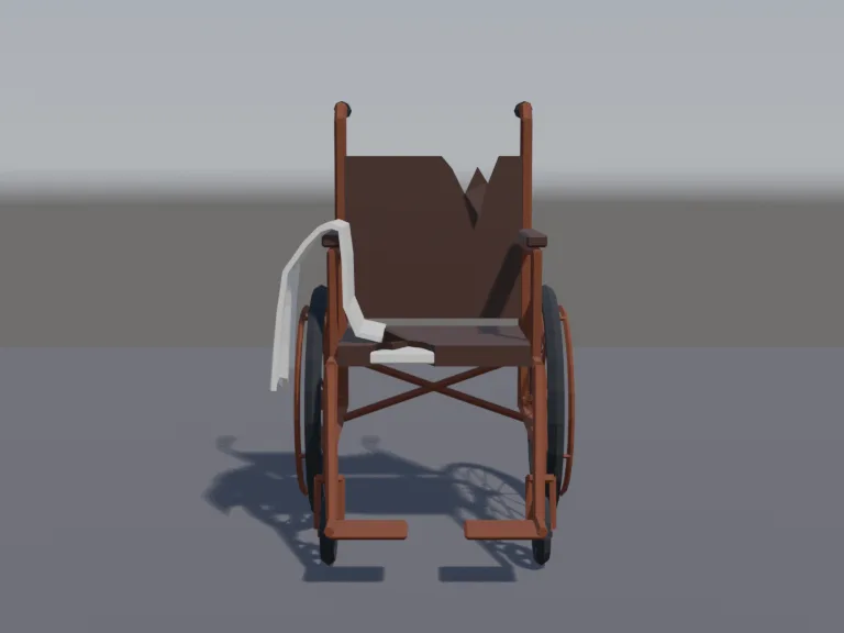 Old Hospital Wheelchair, view 4