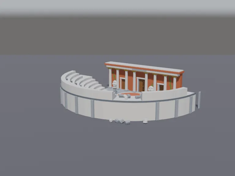 Open-Air Theatre Ruins, view 2