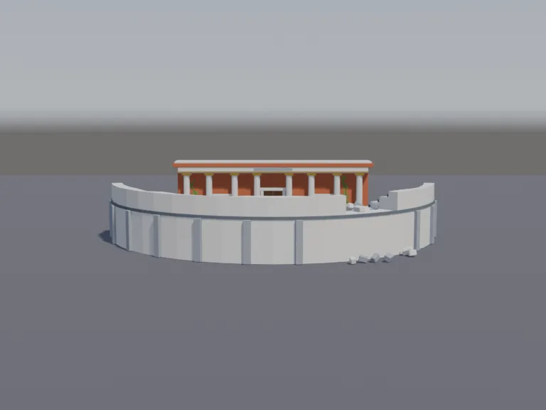 Open-Air Theatre Ruins, view 4