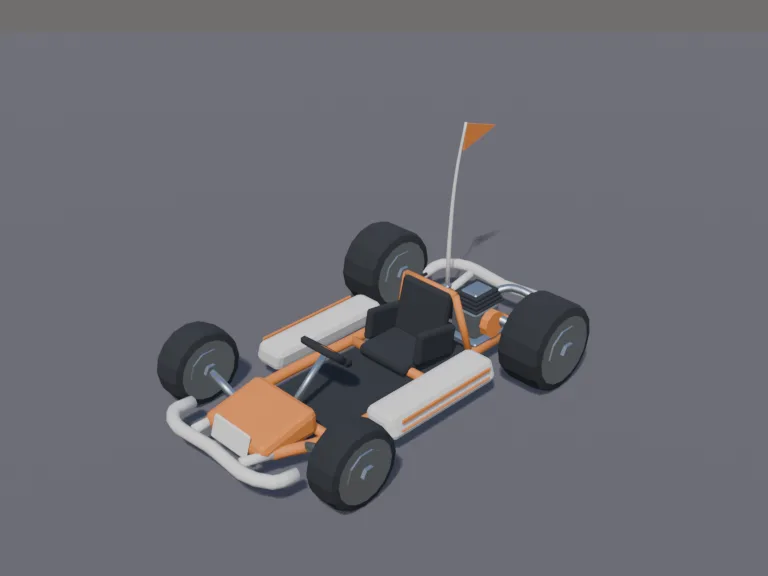Orange Go-Kart, view 3