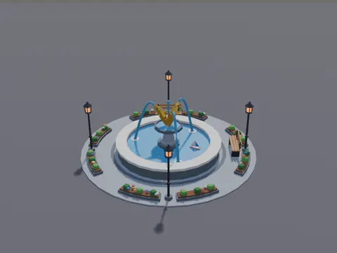 Park Fish Fountain