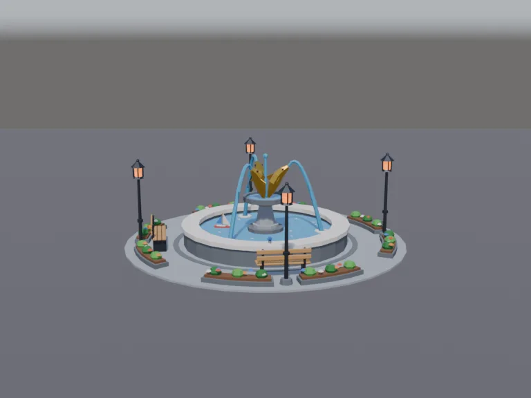 Park Fish Fountain, view 2