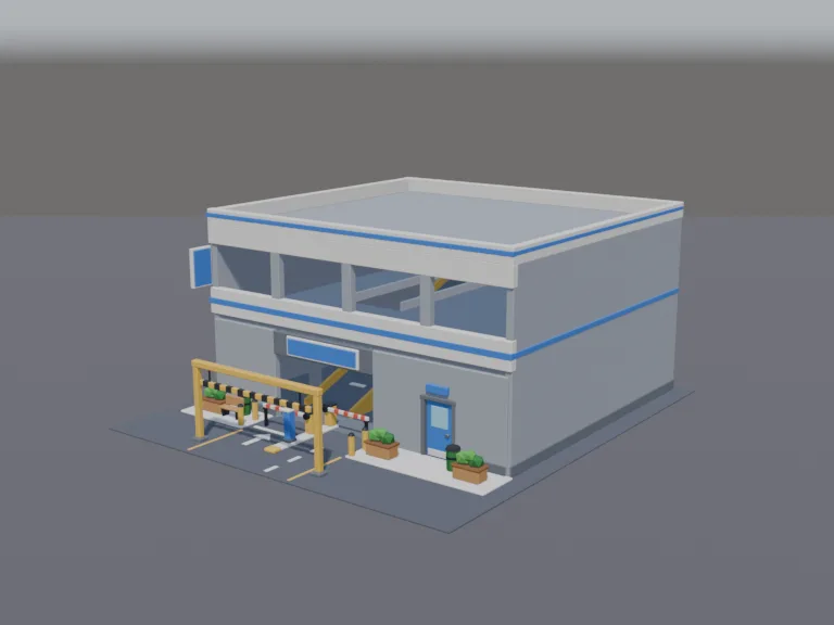 Parking Garage Entrance, view 2