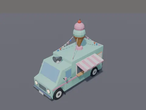 Pastel Ice Cream Truck