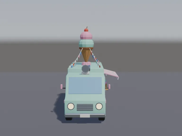 Pastel Ice Cream Truck, view 3