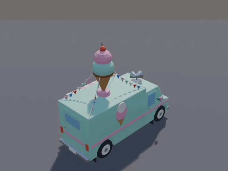 Pastel Ice Cream Truck, view 4