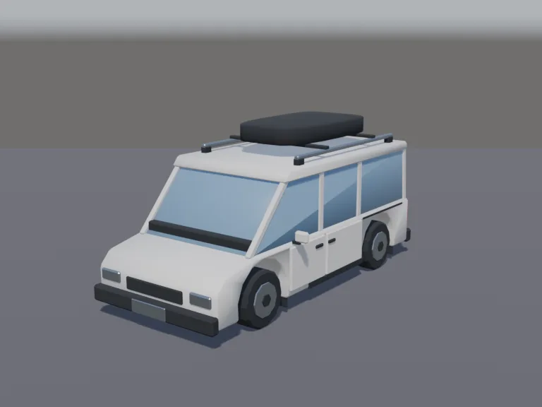 Pearl White Minivan, view 2