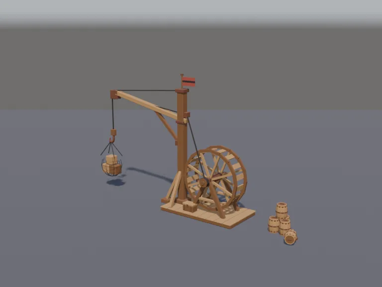 Pirate Harbour Crane, view 2