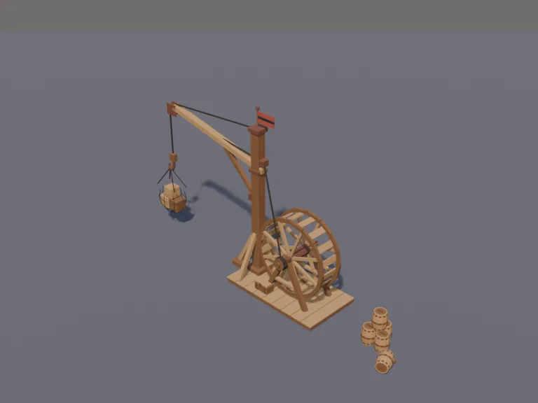 Pirate Harbour Crane, view 3