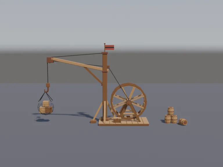 Pirate Harbour Crane, view 4