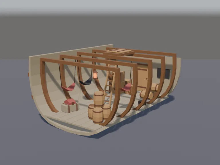 Pirate Ship Cargo Hold, view 2