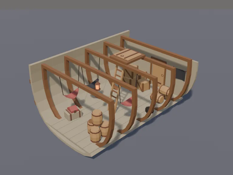Pirate Ship Cargo Hold, view 3