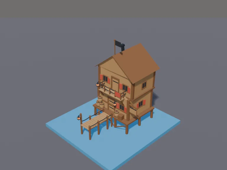Pirate Stilt Tavern, view 3
