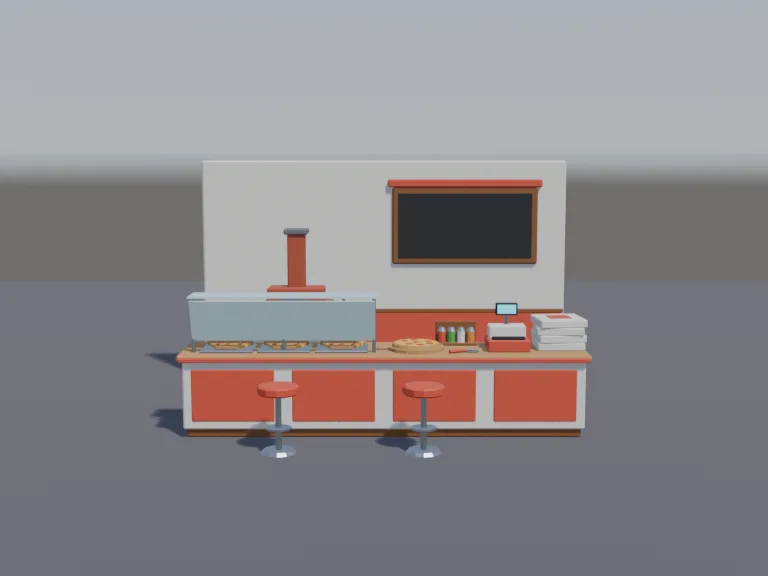 Pizza Shop Counter, view 3