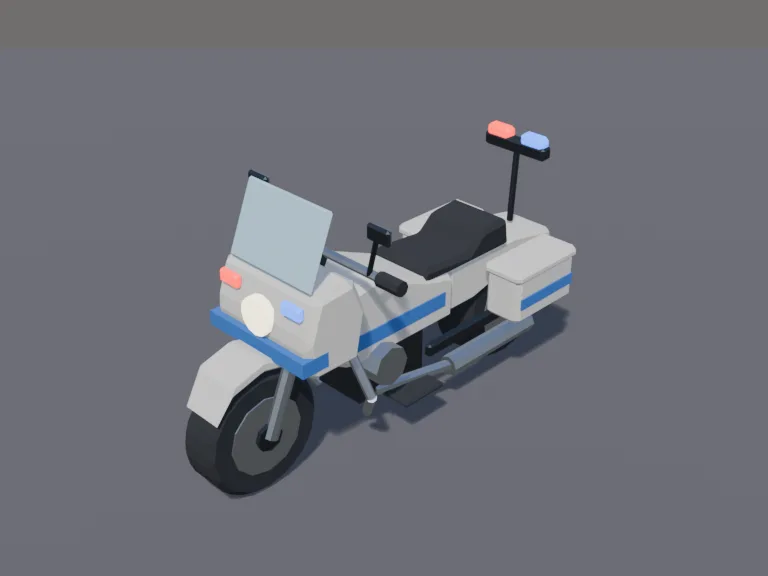 Police Motorcycle, view 3