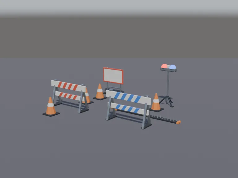 Police Roadblock Set, view 2