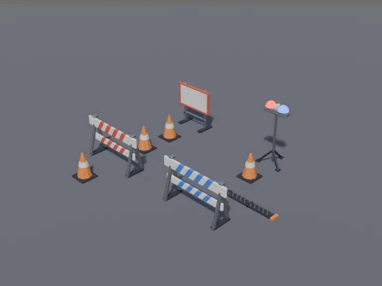 Police Roadblock Set, view 3