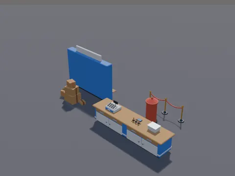 Post Office Counter Set