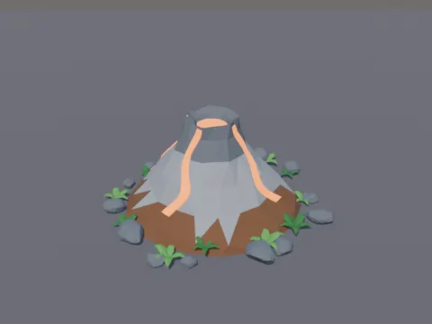 Prehistoric Lava Volcano