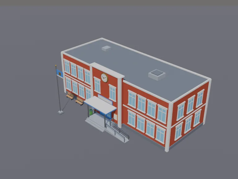 Red Brick School, view 3