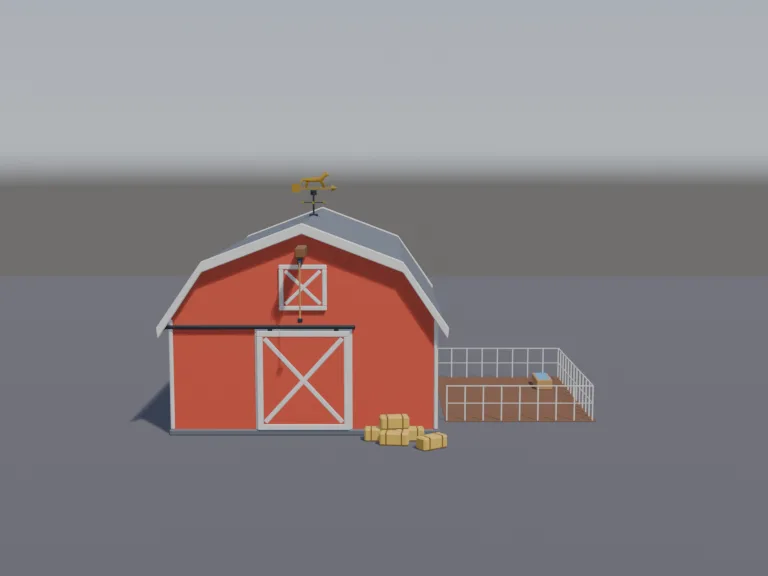 Red Gambrel Barn, view 4