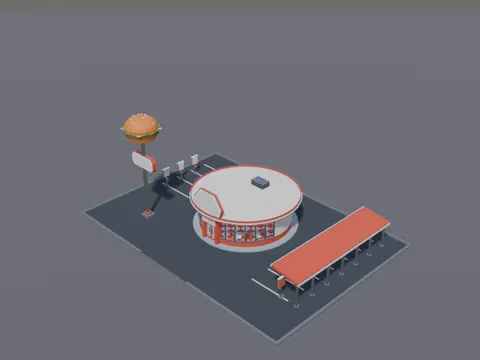 Retro Burger Drive-In
