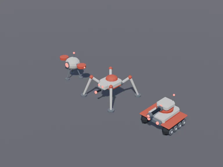 Robot Drone Trio, view 3