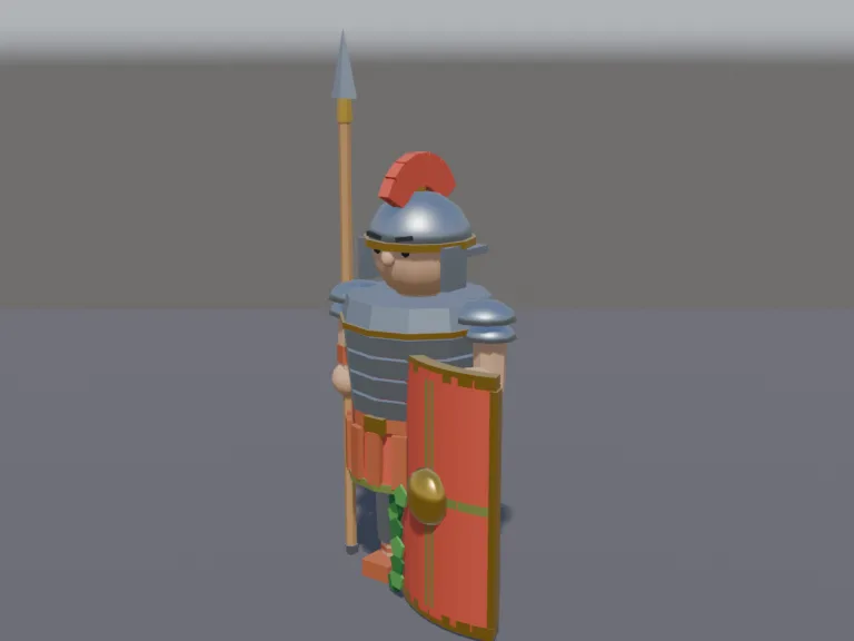 Roman Legionary Soldier, view 2